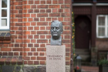 Manfred Sihle-Wissel: Büste Heinrich de Haan (Foto: KUNST@SH/Jan Petersen, 2017)