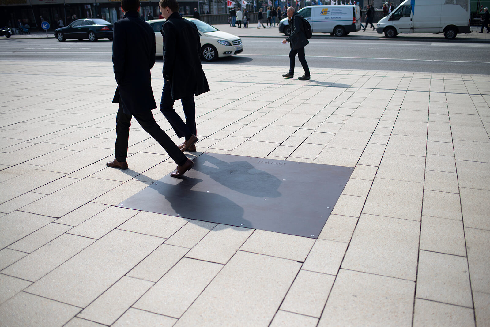 Franz Erhard Walther: Sieben Orte für Hamburg (Foto: KUNST@SH/Jan Petersen, 2018)