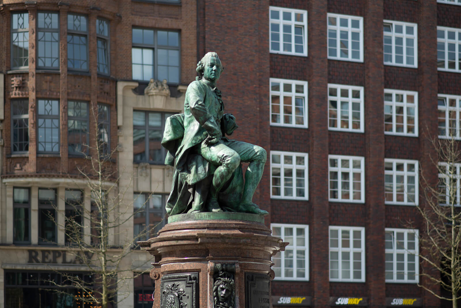 Fritz Schaper: Lessingdenkmal (Foto: KUNST@SH/Jan Petersen, 2018)