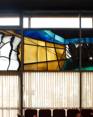 Ekkehard Thieme: Bildfenster in der Stadthalle (Foto: KUNST@SH/Jan Petersen, 2019)