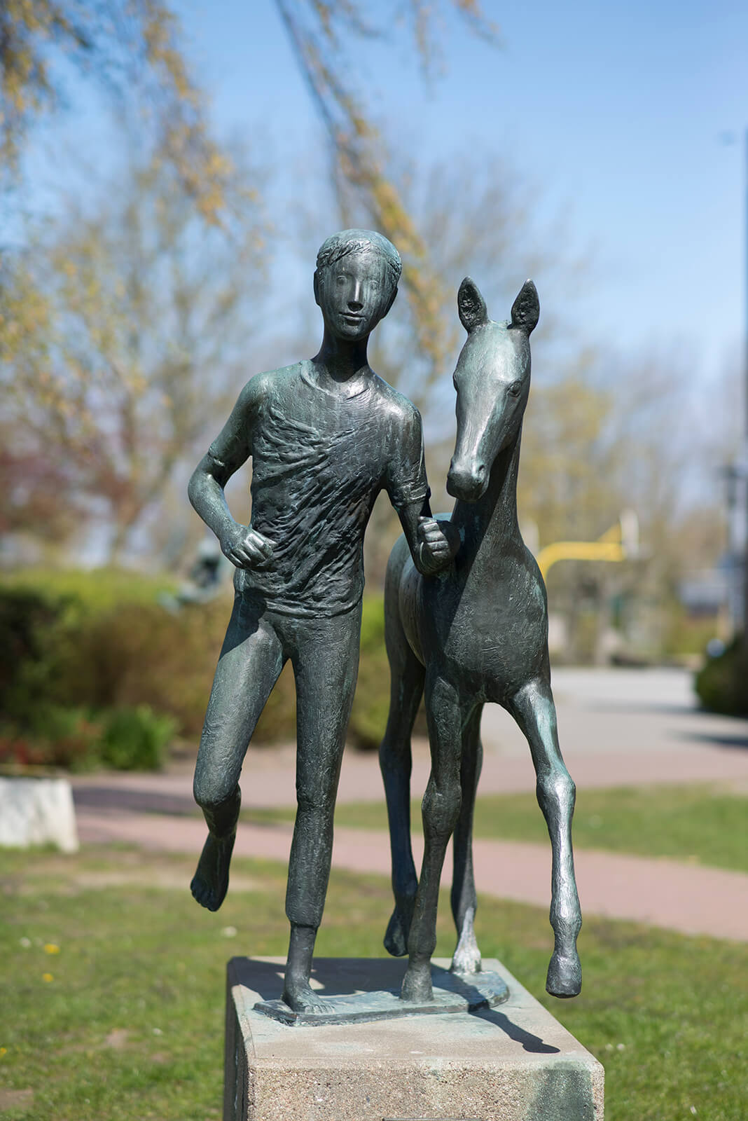 Karlheinz Goedtke: Knabe mit Fohlen (Foto: KUNST@SH/Jan Petersen, 2017)