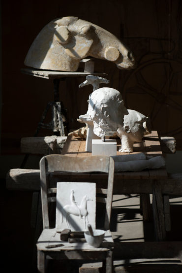 Hans Wimmer: Bildhaueratelier auf Schloss Gottorf (Foto: KUNST@SH/Jan Petersen, 2019)
