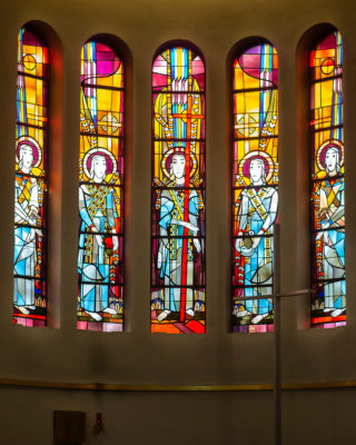Heinrich Campendonk: Buntglasfenster Maria Grün (Foto: KUNST@SH/Jan Petersen, 2019)