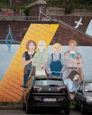 Hildegund Schuster: Mädchen in Sicht - Zukunft im Hafen (Foto: KUNST@SH/Jan Petersen, 2019)