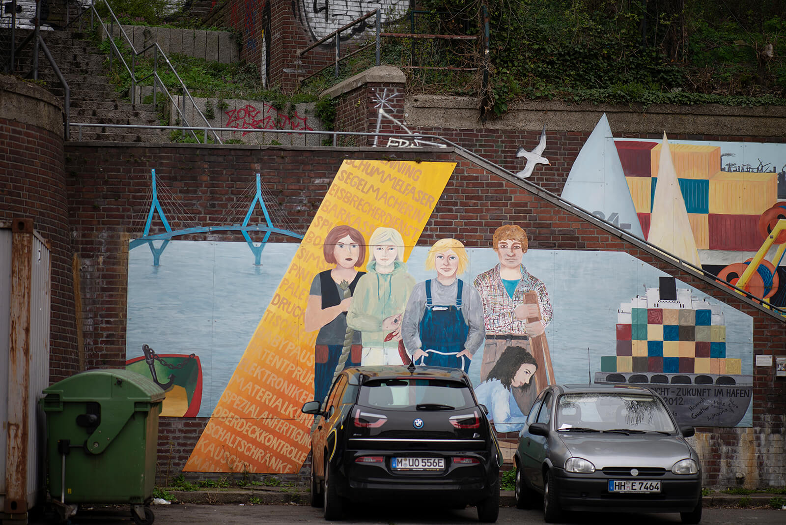 Hildegund Schuster: Mädchen in Sicht - Zukunft im Hafen (Foto: KUNST@SH/Jan Petersen, 2019)