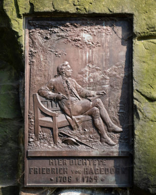 Carl Börner: Gedenkstein für Friedrich von Hagedorn (Foto: KUNST@SH/Jan Petersen, 2019)