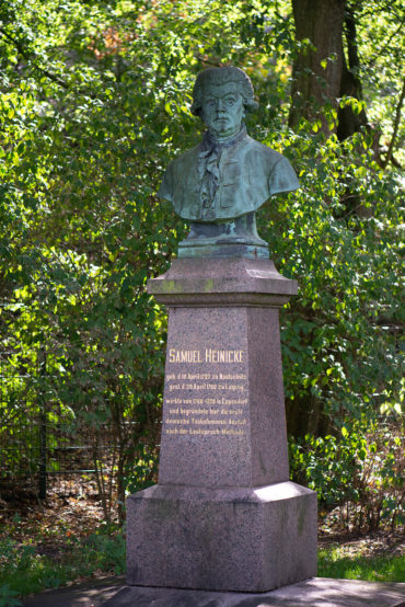 Peter von Woedtke: Denkmal für Samuel Heinicke (Foto: KUNST@SH/Jan Petersen, 2019)