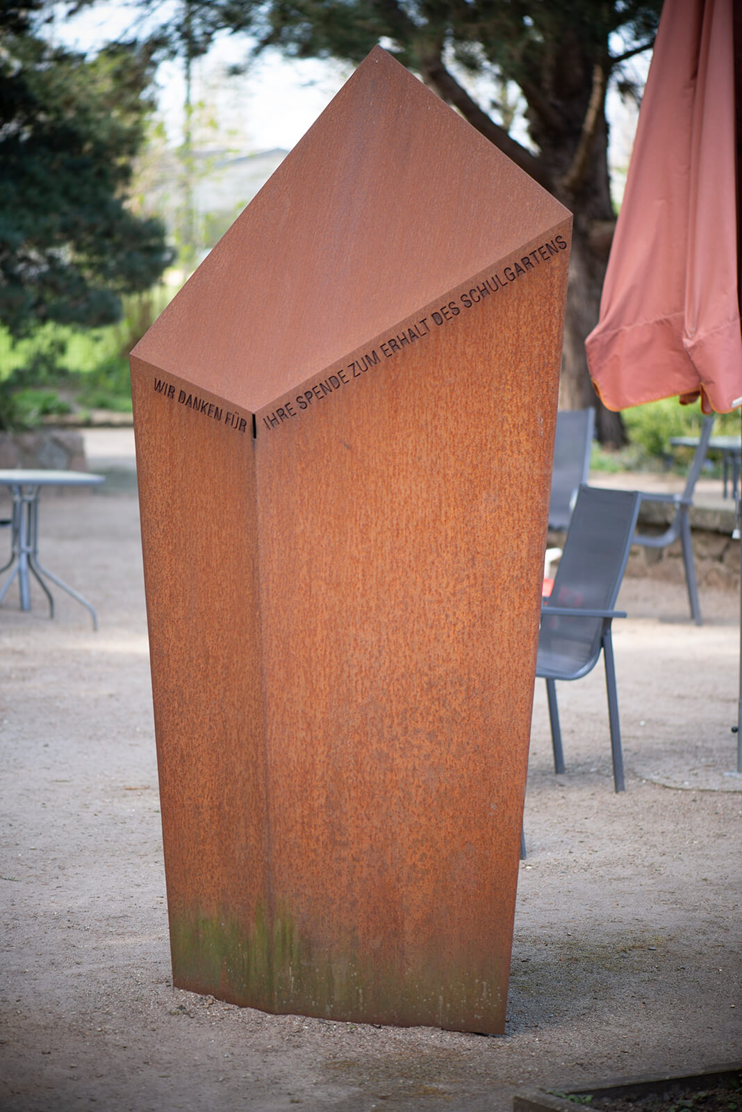 Winni Schaak: Spendenstele (Foto: KUNST@SH/Jan Petersen, 2020)