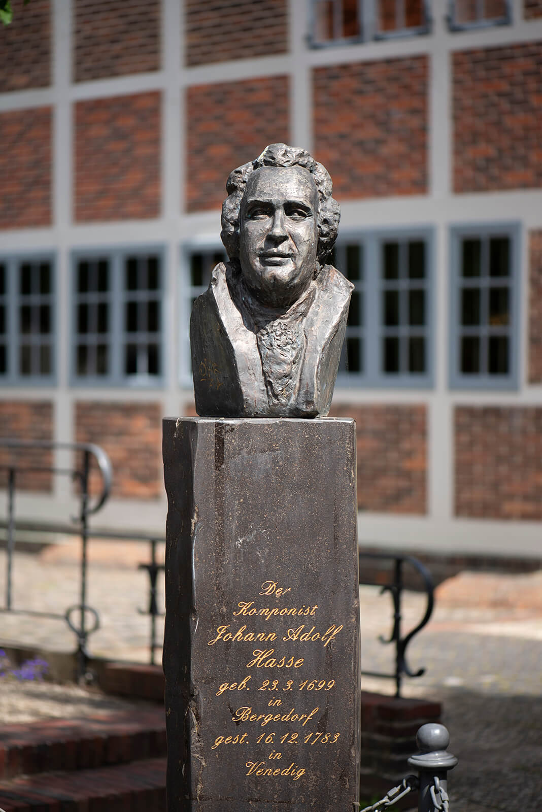 Gisela Varzandeh: Büste Johann Adolf Hasse (Foto: KUNST@SH/Jan Petersen, 2020)