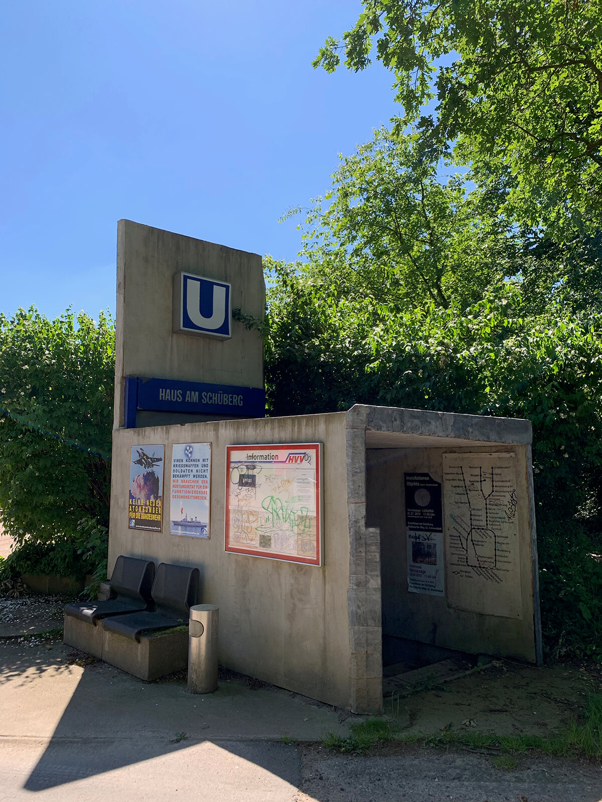 Uwe Schloen: U-Bahn-Station (Foto: KUNST@SH/Jan Petersen, 2020)