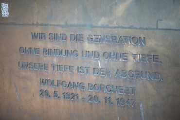Timm Ulrichs: Denkmal für Wolfgang Borchert (Foto: KUNST@SH/Jan Petersen, 2020)