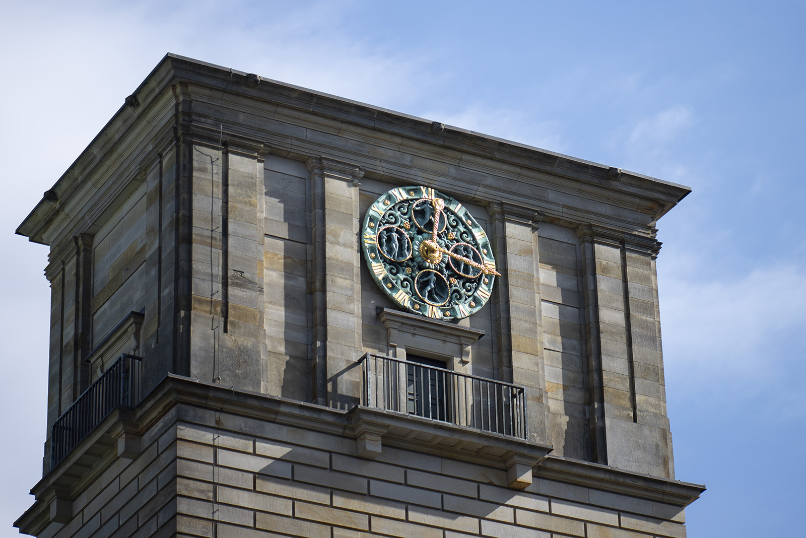 Johann Michael Bossard: Zifferblatt der Uhr (Foto: KUNST@SH/Jan Petersen, 2021)