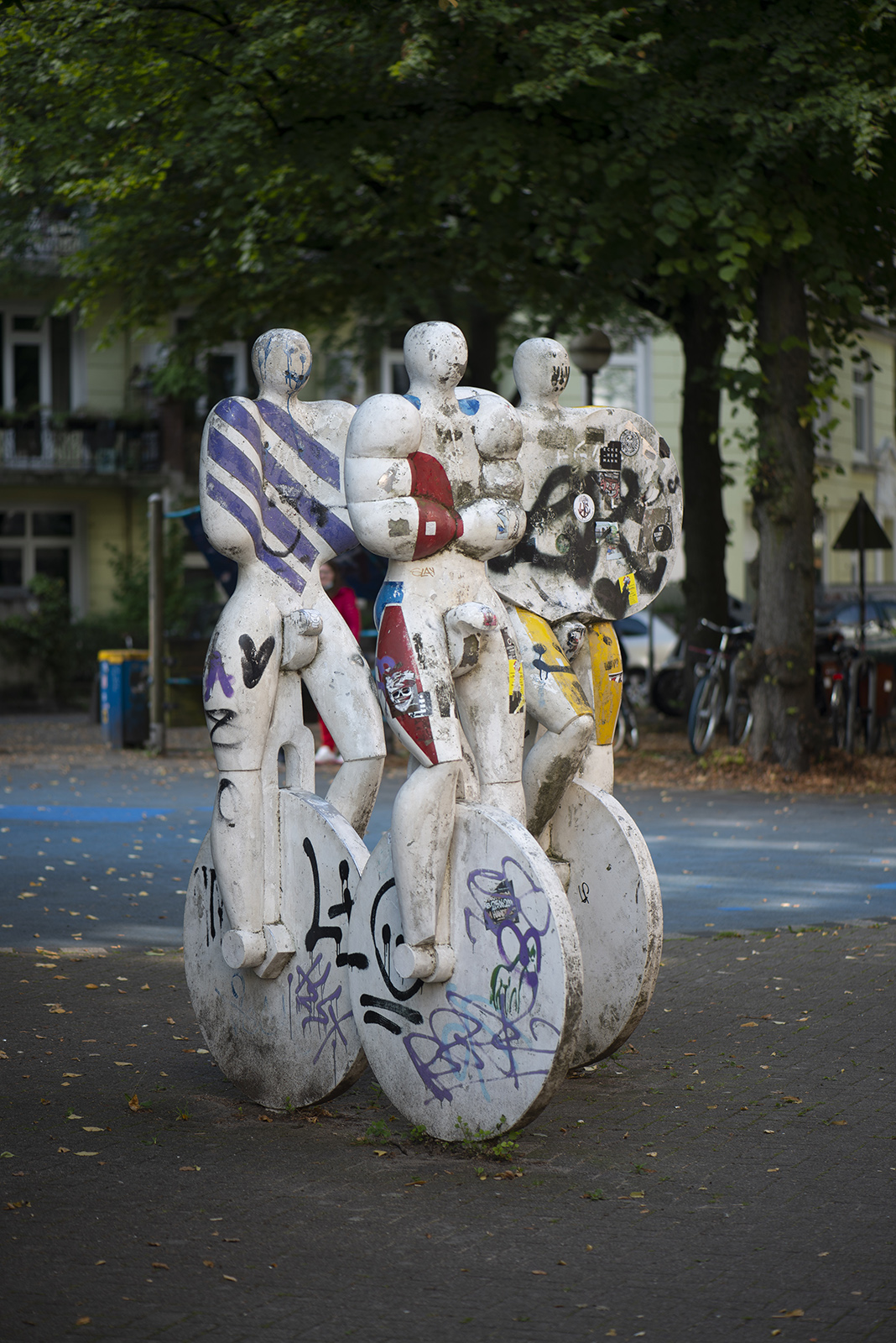 Georg Engst: Einradfahrer (Foto: KUNST@SH/Jan Petersen, 2021)