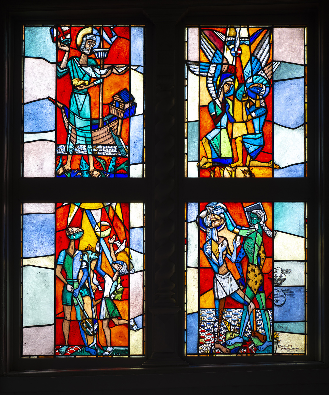 Einar Forseth: Tauffenster der St. Nicolai Kirche (Foto: Kunst@SH/Jan Petersen, 2021)