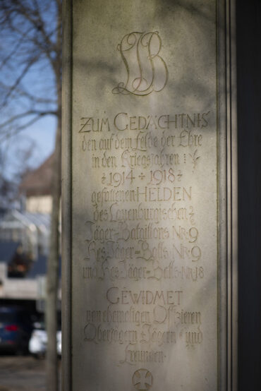 Franz Blazek: Jägerdenkmal Ratzeburg (Foto: KUNST@SH/Jan Petersen, 2022)