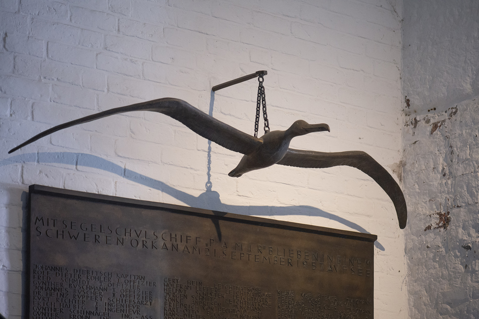 Gerhard Marcks: Schwebender Albatros (Foto: KUNST@SH/Jan Petersen, 2022)