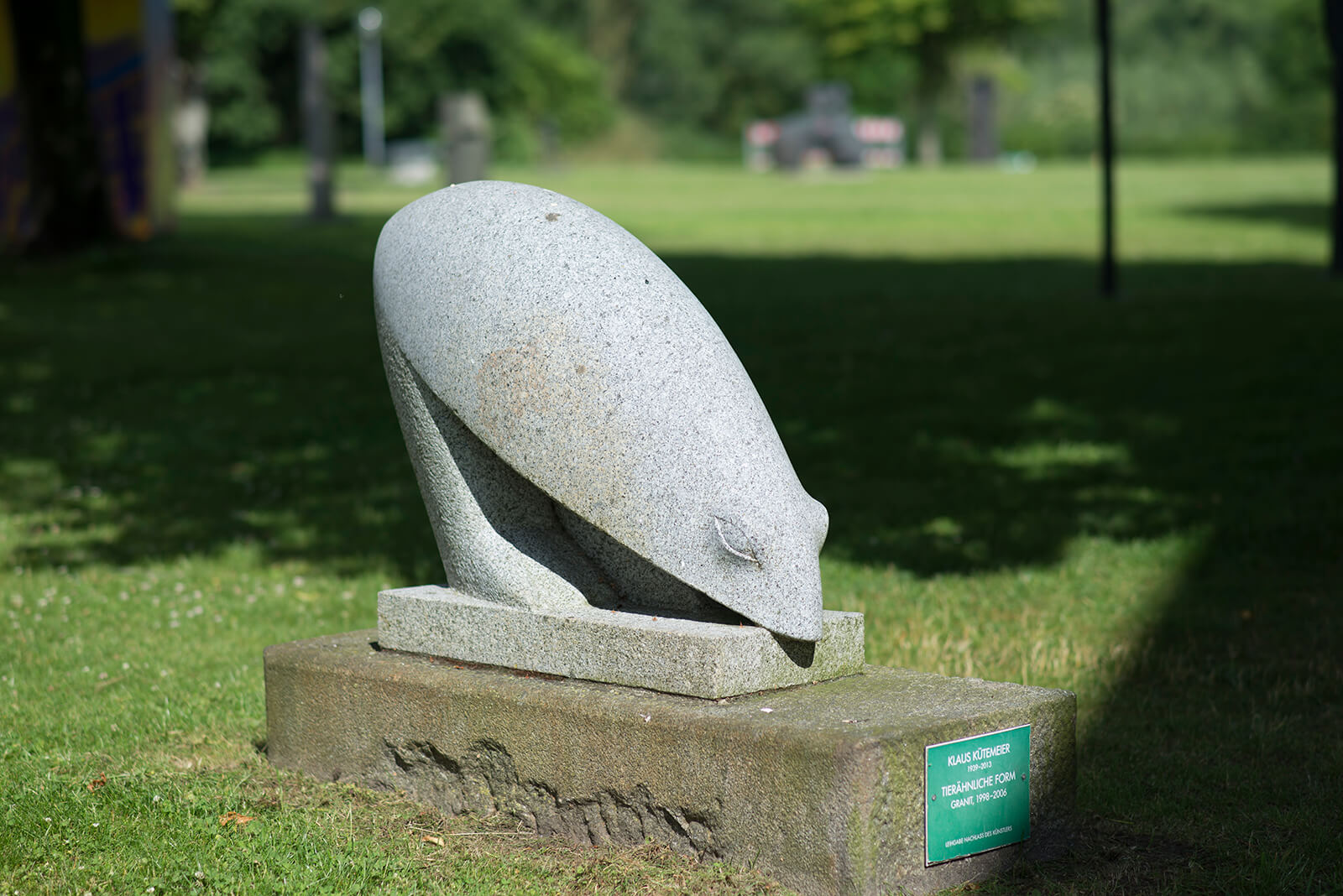 Klaus Kütemeier: Tierähnliche Form (Foto: KUNST@SH/Jan Petersen, 2018)