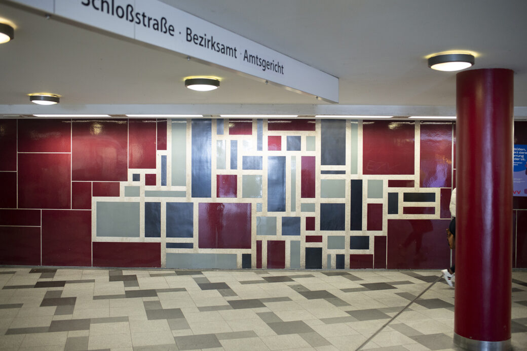 Johannes Ufer: Mosaike (Foto: KUNST@SH/Jan Petersen, 2022)