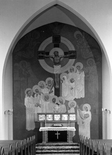 Ehem. Altarraum der Kirche St. Nicolaus (Foto: Otto Rheinländer, Hamburgisches Architekturarchiv)