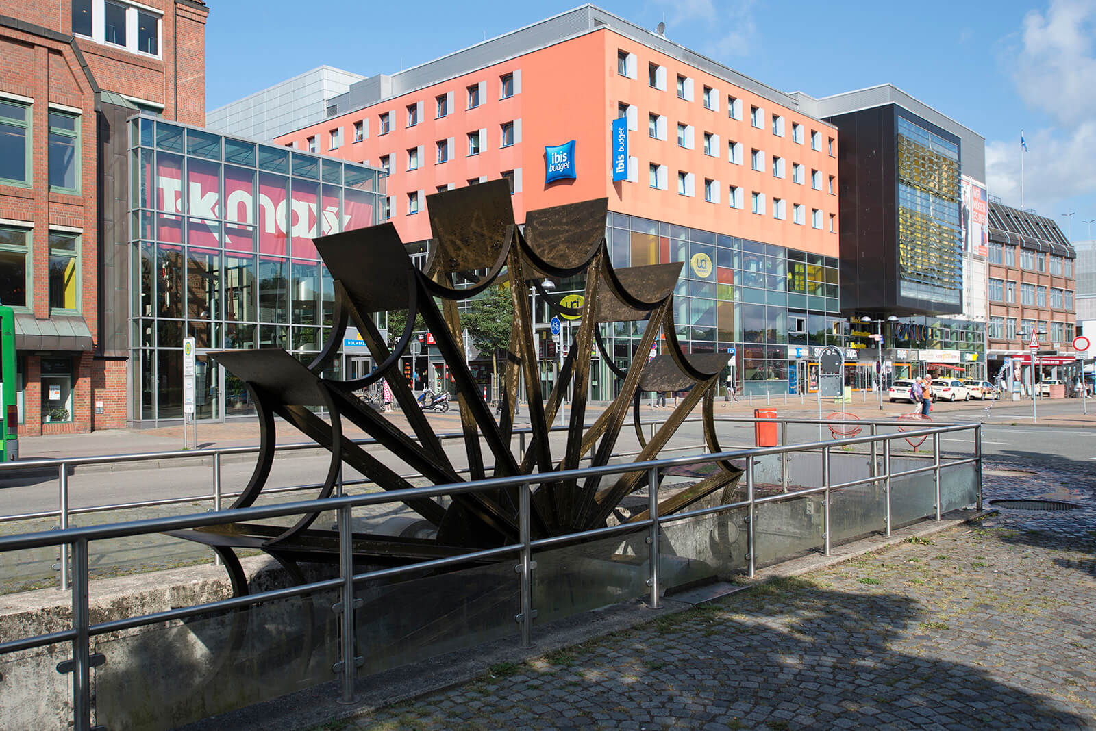 Uwe Appold: Mühlenstrom-Wasserrad, (Foto: KUNST@SH/Jan Petersen)