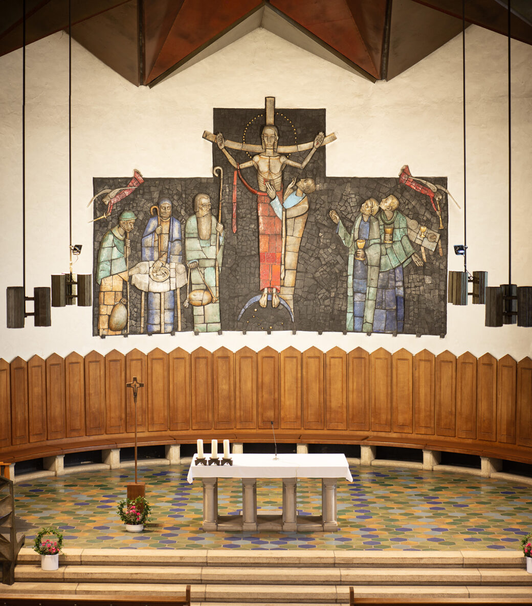 Paul Giesbert Rautzenberg: Mosaik der Kirche Herz Jesu (Foto: KUNST@SH/Jan Petersen, 2023)