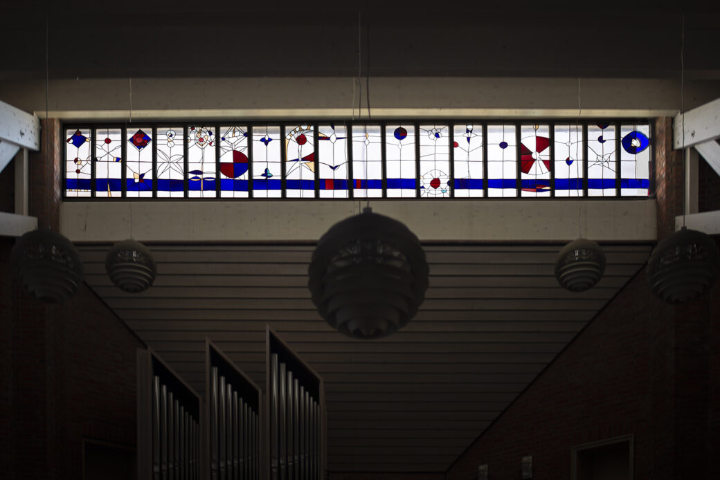 Emil Wachter: Lichtband mit Ornamenten (Foto: KUNST@SH/Jan Petersen, 2020)
