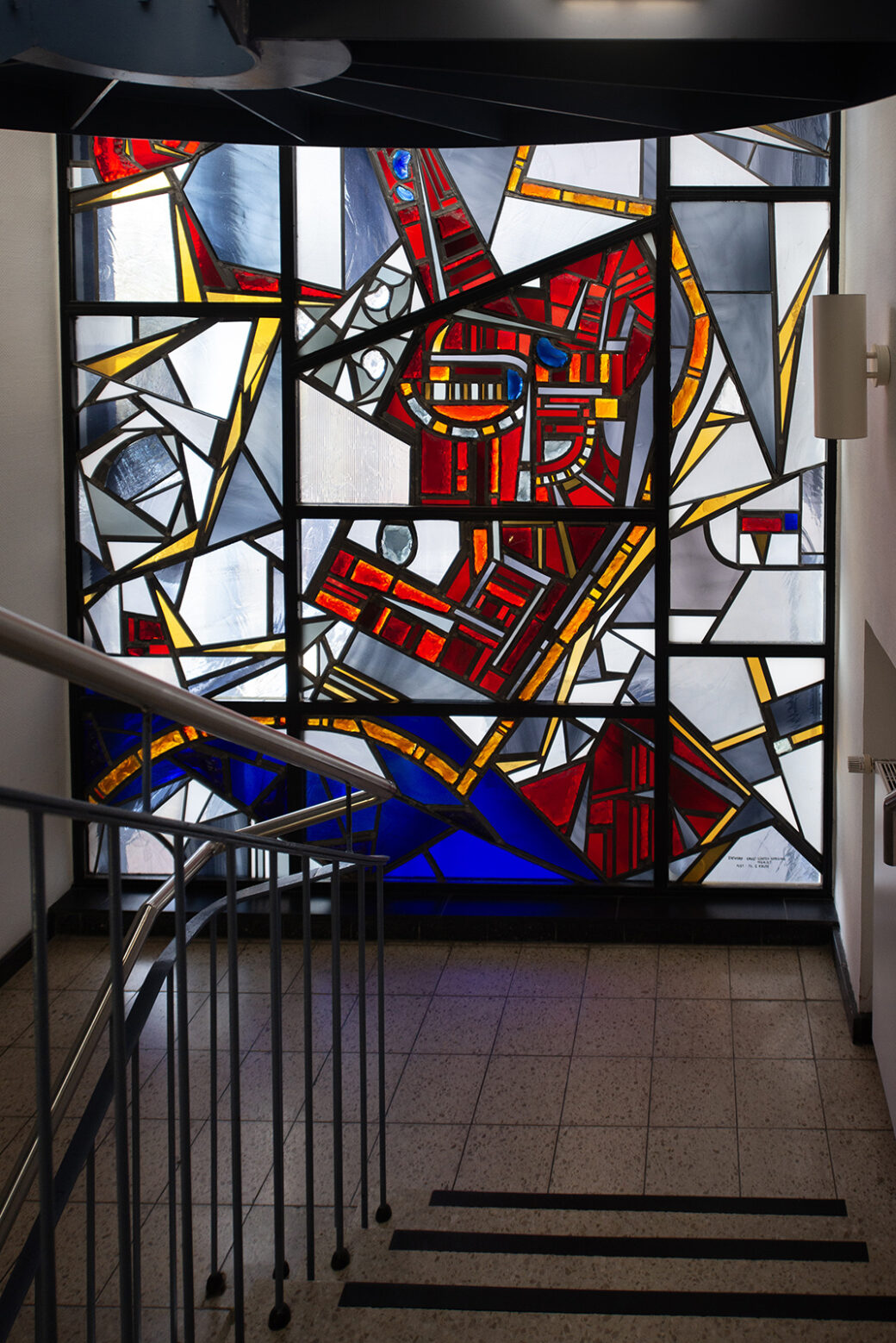 Ernst Günter Hansing: Glasfenster im Rathaus (Foto: KUNST@SH/Jan Petersen, 2024)