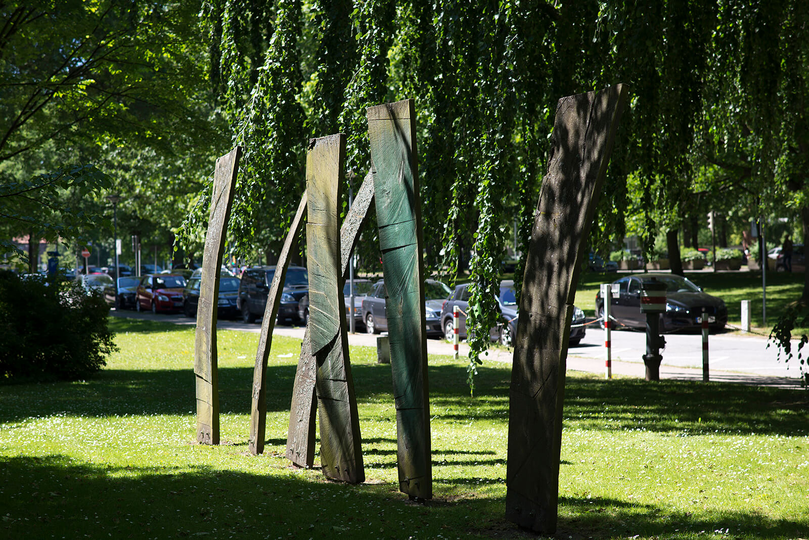 Jan Jastram: Offene Stelen (Foto: KUNST@SH/Jan Petersen)