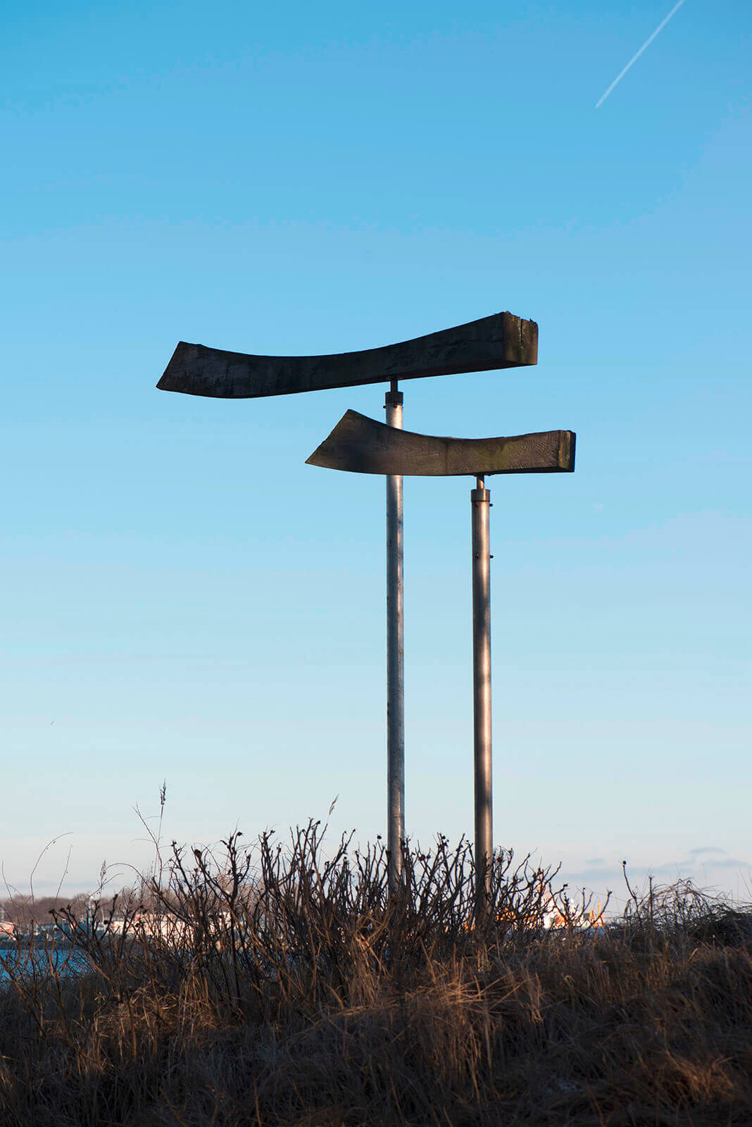 Jan Koblasa: Vögel am Südstrand (Foto: KUNST@SH/Jan Petersen, 2017)