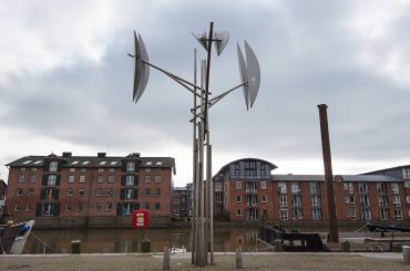 Hans-Michael Kissel: Kinetische Skulptur, (Foto: KUNST@SH/Jan Petersen)