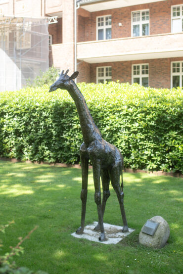 Gadziriari: Giraffe aus Stahl (Foto: Kunst@SH/Jan Petersen, 2024)