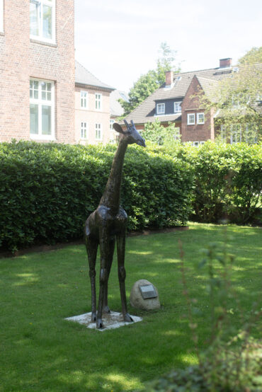 Gadziriari: Giraffe aus Stahl (Foto: Kunst@SH/Jan Petersen, 2024)