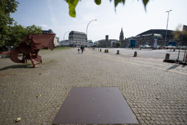 Franz Erhard Walther: Sieben Orte für Hamburg (Foto: Kunst@SH/Jan Petersen, 2024)