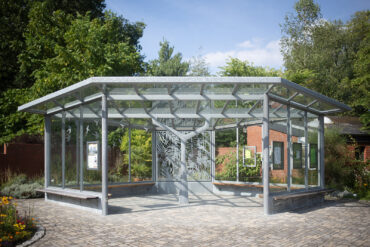 Isabel und Kurt Lange: Pavillon im Botanischen Garten (Foto: Kunst@SH/Jan Petersen, 2024)