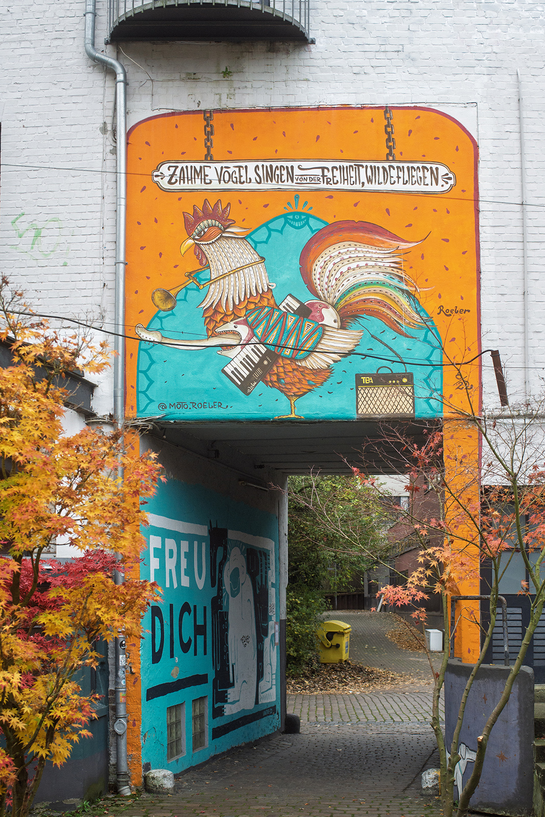 Tom Roeler: Mural in der Gaußstraße (Foto: Kunst@SH/Jan Petersen, 2024)